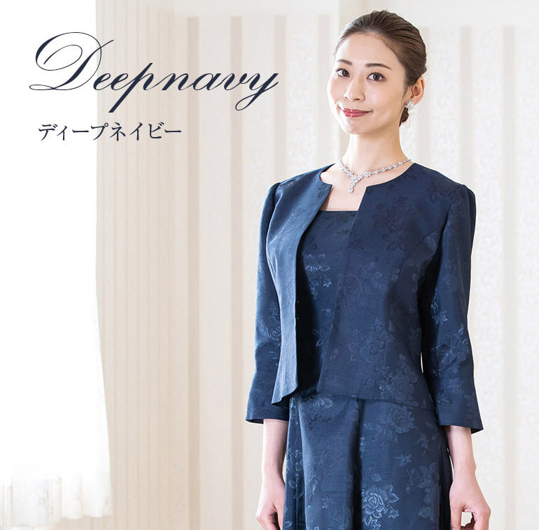 薔薇柄シャンタン ジャケット 804