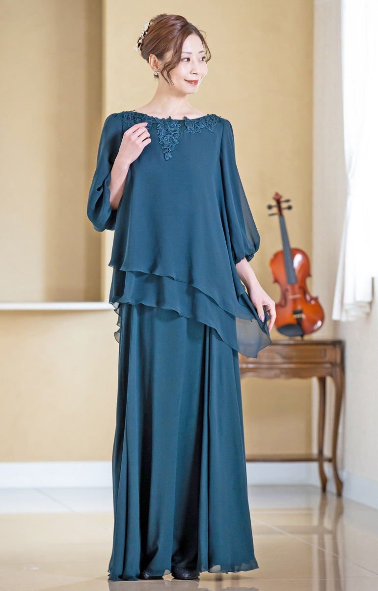 シフォンジョーゼット ロング アンシンメトリー ブラウス bl816