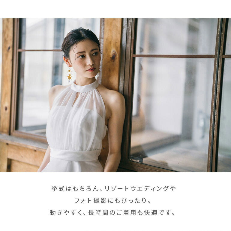 アメリカンスリーブ ウェディングドレス op3629w