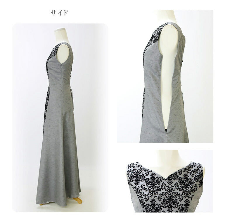ボレロとドレスのセットアップ フロッキープリント op3699-810
